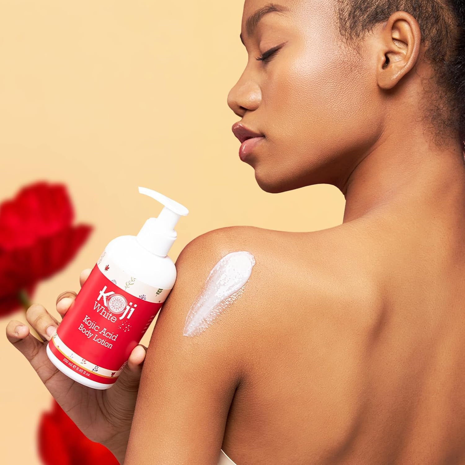 Kojic Acid Skin Brightening Body Lotion - Body Moisturizer & Skin Firming for Women, Boost Hydrating, Sun Damage Skin, Uneven Skin Tone, Paraben-Free, Vegan, 8.45 Fl Oz Bottle